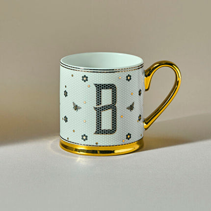 KARACA Letter B Bone China Mug 330ml White