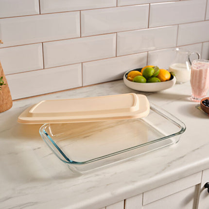 KARACA Becky 3L Glass Cooking & Storage Container Cream