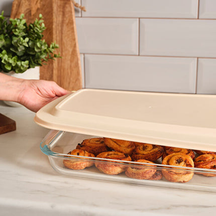 KARACA Becky 3L Glass Cooking & Storage Container Cream