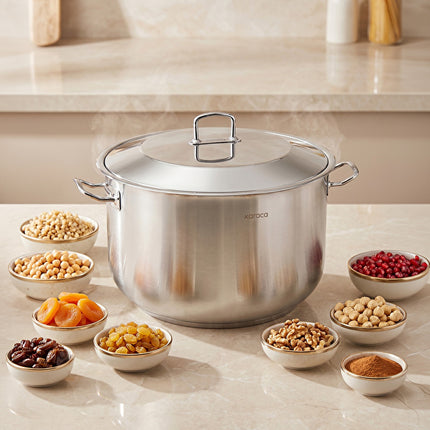 Karaca Nazen 34cm Stainless Steel Deep Pot