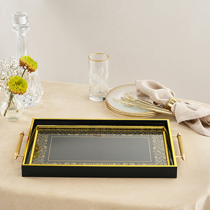 Karaca Nazende Wooden Serving Tray 49x29 cm Multicolor