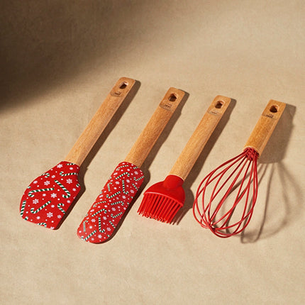 Karaca New Year 4-Piece Silicone Pastry Set Multicolor