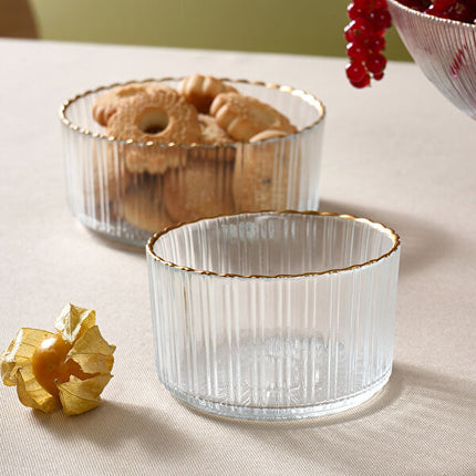KARACA Pierre 3-Piece Gold Accent Glass Set