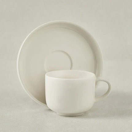 KARACA Stream Basic Line White Bone Porcelain Coffee Cup