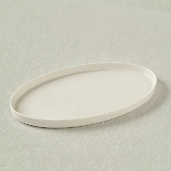 Karaca Stream Basic 25cm White Porcelain Dinner Plate