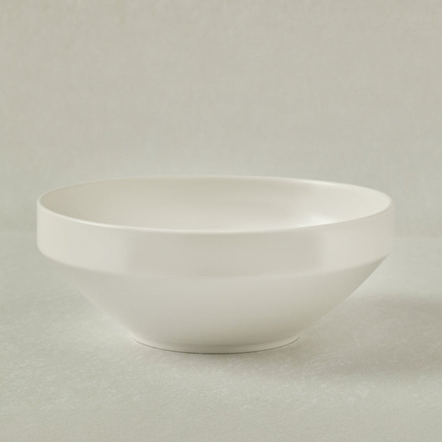 Karaca Stream Basic Line 23cm White Porcelain Salad Bowl