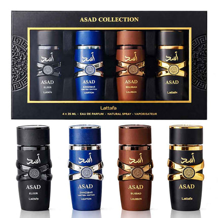 Lattafa Asad Collection Eau de Parfum Gift Set 4x25ml