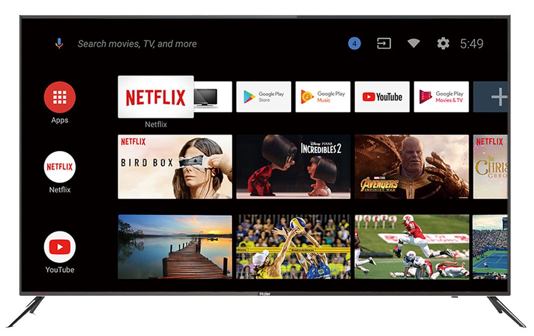تلفزيون 58 بوصة 4K UHD الذكي من Haier تلفزيون 58 بوصة 4K UHD الذكي من Haier