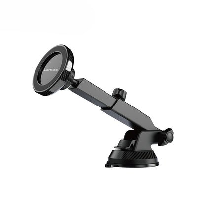 Lenyes CR184 Universal Magnetic Phone Mount - Strong Nano Suction Cup Car Holder - 360 Degree Rotation - Dashboard & Windshield Support - Black