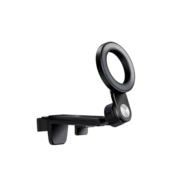 حامل هاتف مكتبي مغناطيسي لينييس (Lenyes) موديل CR187 - رأس دوار 360 درجة - قاعدة معدنية فائقة الاستقرار - تثبيت مغناطيسي شامل - لون أسود