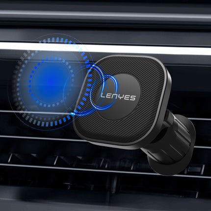 Lenyes CR193 Magnetic Car Phone Holder - Powerful Neodymium Magnets - Air Vent Mount Design - 360 Degree Rotation - Stable & Secure - Black