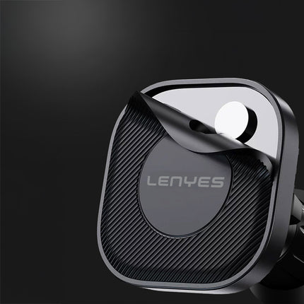 Lenyes CR193 Magnetic Car Phone Holder - Powerful Neodymium Magnets - Air Vent Mount Design - 360 Degree Rotation - Stable & Secure - Black