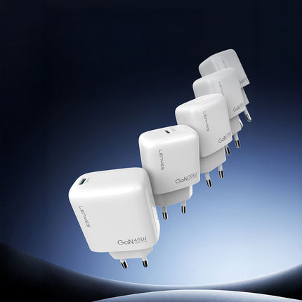 Lenyes LCH090 20W GaN Fast Wall Charger - Type-C PD Power Delivery - Ultra Compact Design - Intelligent Temperature Control - White