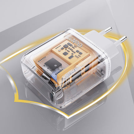 Lenyes LCH090 20W GaN Fast Wall Charger - Type-C PD Power Delivery - Ultra Compact Design - Intelligent Temperature Control - White