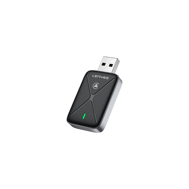Lenyes LCP01 Wireless CarPlay & Android Auto Adapter - Bluetooth 5.0 - USB Plug & Play - High-Speed 5GHz WiFi - Stable Connection - Black