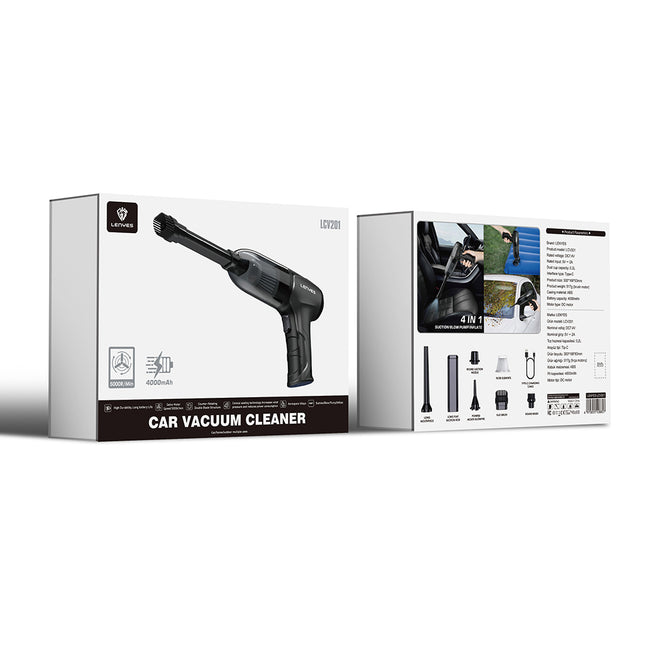 Lenyes LCV201 – 4-in-1 Cordless Car Vacuum Cleaner - Black