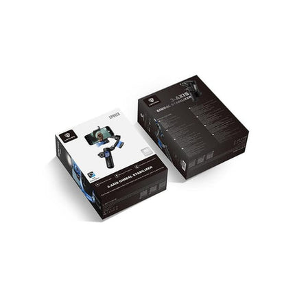 مانع اهتزاز (جيمبل) لينييس (Lenyes) موديل LPH113 للموبايل - 3 محاور لتثبيت الفيديو - تتبع ذكي - تصميم قابل للطي مع ترايبود - لون أسود