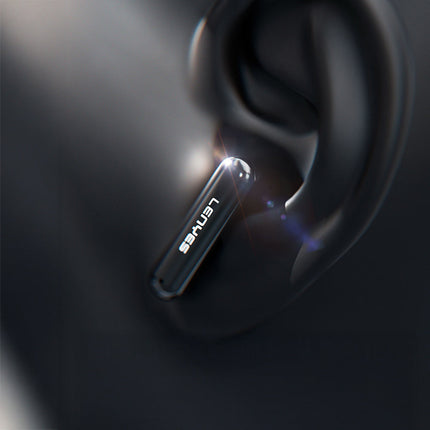 سماعات لينييس (Lenyes) موديل Serene X لاسلكية بالكامل - عزل الضوضاء النشط (ANC) - تقنية ENC للمكالمات - بلوتوث V5.4 - صوت ستيريو Hi-Fi - تحكم باللمس - لون أسود