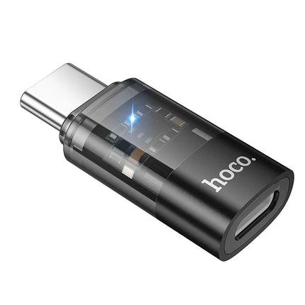 Hoco UA36D USB-C to Lightning Adapter Transparent
