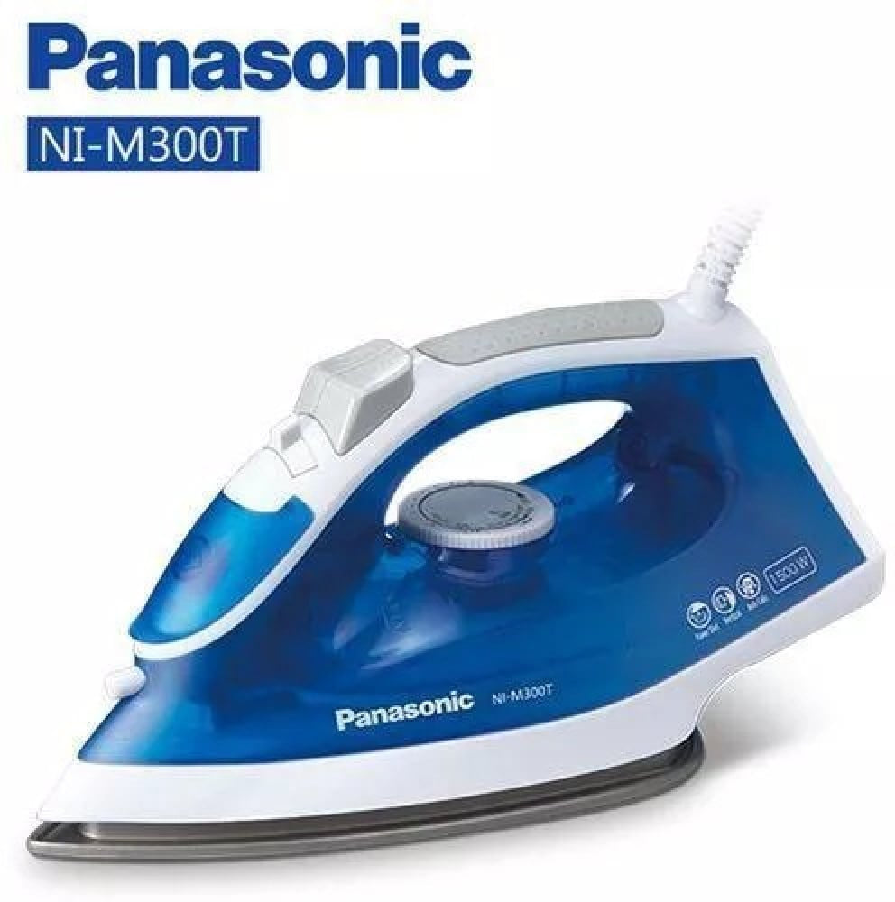 Panasonic Steam Iron 1800W, Titanium Coated Soleplate with Powerful Steam & Self-Cleaning System - Blue (NI-M300TATH) Panasonic Steam Iron 1800W, Titanium Coated Soleplate with Powerful Steam & Self-Cleaning System - Blue (NI-M300TATH)