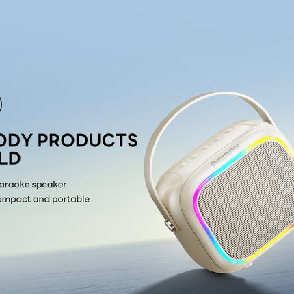 Remax RB-H13 RGB Wireless Portable Karaoke Speaker with Microphone