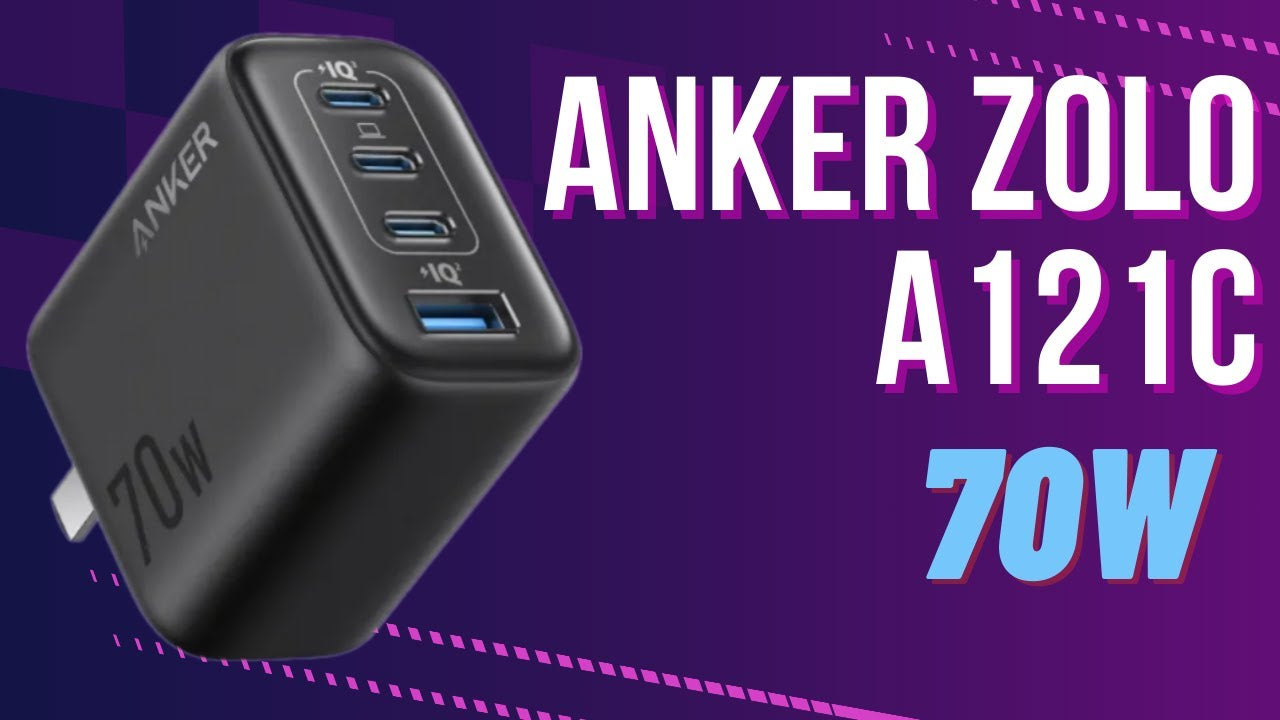 Anker Zolo 70W 4-Port Fast Charger (Black & White) | Multi-Device Anker Zolo 70W 4-Port Fast Charger (Black & White) | Multi-Device