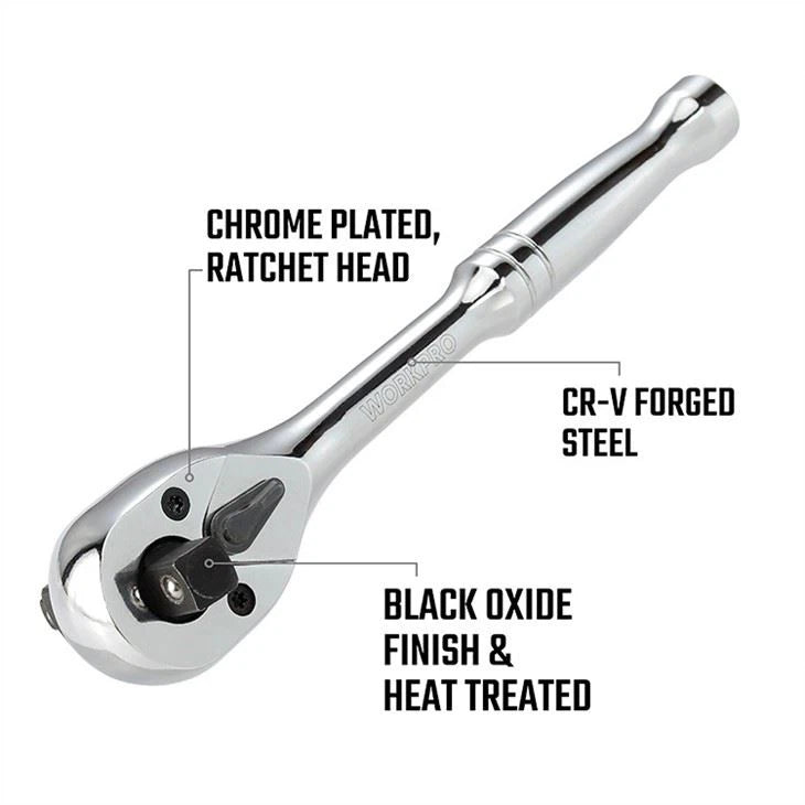 WORKPRO 3-in-1 Ratchet Handle (1/4 WORKPRO 3-in-1 Ratchet Handle (1/4