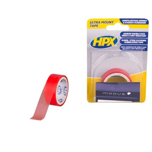 دبل فيس شفاف قوي 19 مم × 1.5 متر HPX دبل فيس شفاف قوي 19 مم × 1.5 متر HPX