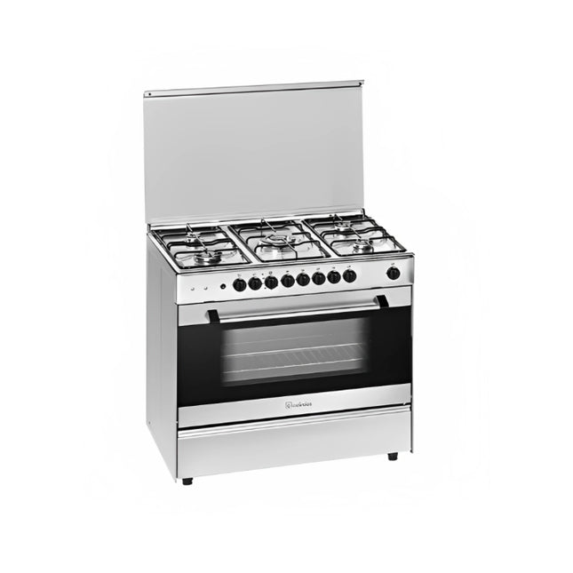 فرن غاز 90 سم ـ5 شعلات مع فرن كهربائي من Meireles