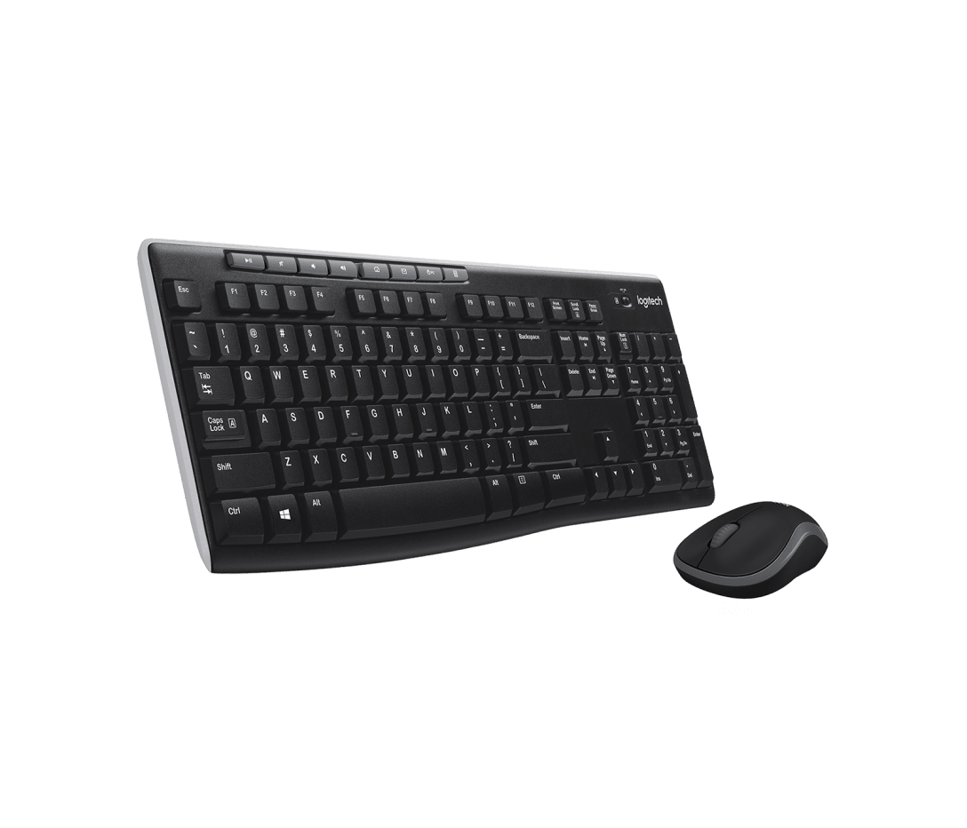 طقم لوحة مفاتيح وماوس لاسلكي لوجيتك (Logitech MK270) - حجم كامل - 8 مفاتيح وسائط مخصصة - اتصال لاسلكي موثوق - أسود طقم لوحة مفاتيح وماوس لاسلكي لوجيتك (Logitech MK270) - حجم كامل - 8 مفاتيح وسائط مخصصة - اتصال لاسلكي موثوق - أسود