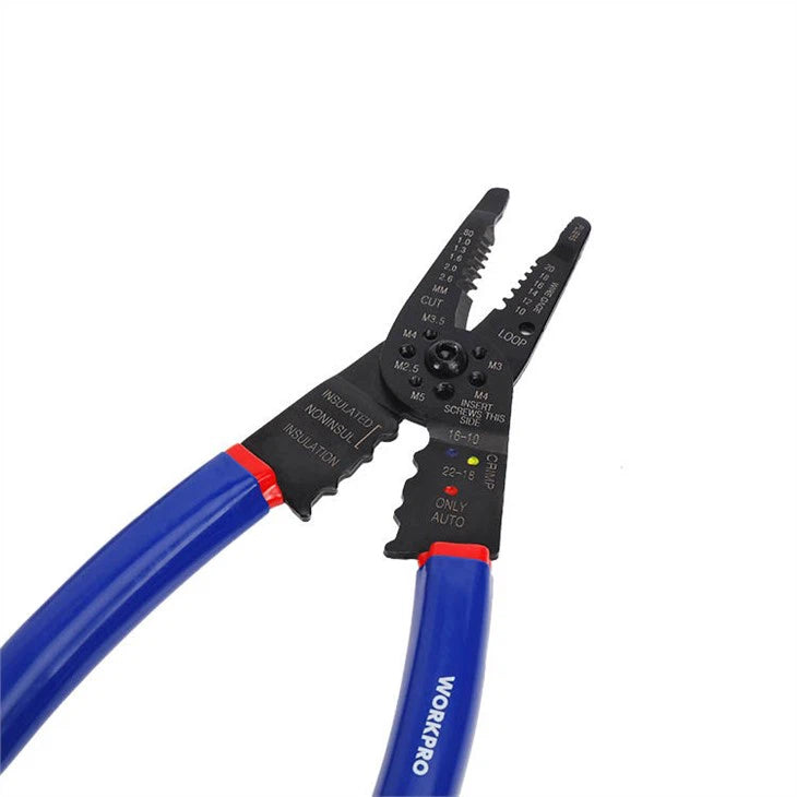 WORKPRO 200mm Long Nose Multi-Purpose Wire Stripper WORKPRO 200mm Long Nose Multi-Purpose Wire Stripper