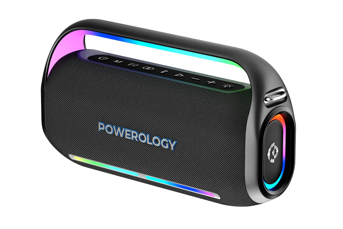 سبيكر حفلات وكراريوكي باورولوجي (Powerology) بقوة 150 واط - مع ميكروفون لاسلكي وريموت سبيكر حفلات وكراريوكي باورولوجي (Powerology) بقوة 150 واط - مع ميكروفون لاسلكي وريموت