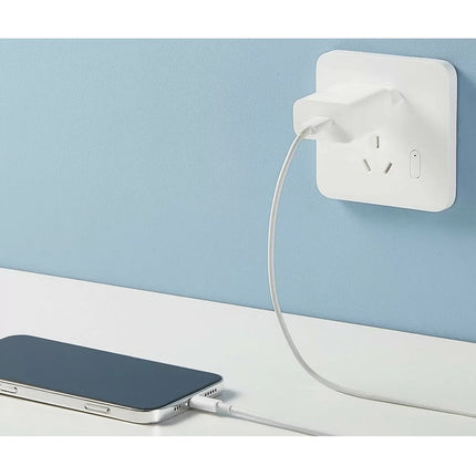 رأس شحن شاومي (Xiaomi) بقدرة 33 واط بمنفذين (USB-A & USB-C) - شحن سريع فائق وحماية متطورة للأجهزة