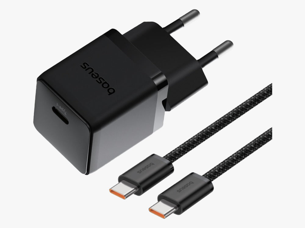 شاحن باسوس بالم (Baseus Palm) - قوة 20 واط - منفذ USB-C - شحن سريع PD - تصميم صغير جداً - قابس أوروبي شاحن باسوس بالم (Baseus Palm) - قوة 20 واط - منفذ USB-C - شحن سريع PD - تصميم صغير جداً - قابس أوروبي