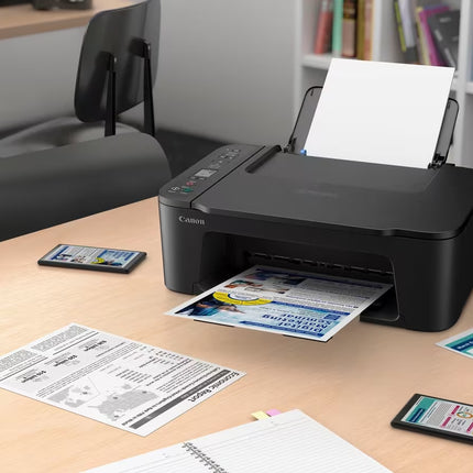 Canon PIXMA TS3640S Wireless Color All-in-One Inkjet Printer - Print, Copy, Scan - Wi-Fi Connectivity - Cloud Link Support - Compact Design - Black