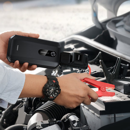 Baseus Super Energy Air Car Jump Starter Power Bank - 10,000mAh Capacity - 1000A Peak Current - Emergency Booster for Gasoline and Diesel Engines - Built-in LED Flashlight
