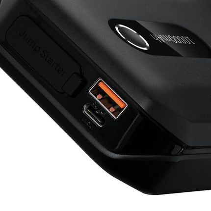 Baseus Super Energy Air Car Jump Starter Power Bank - 10,000mAh Capacity - 1000A Peak Current - Emergency Booster for Gasoline and Diesel Engines - Built-in LED Flashlight