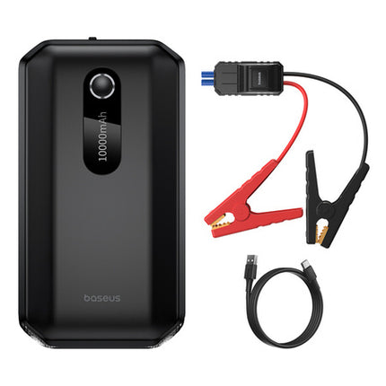 Baseus Super Energy Air Car Jump Starter Power Bank - 10,000mAh Capacity - 1000A Peak Current - Emergency Booster for Gasoline and Diesel Engines - Built-in LED Flashlight