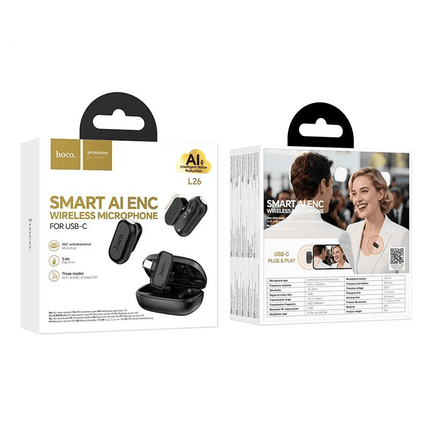 Hoco L26 Type-C Wireless Microphone AI Noise Reduction
