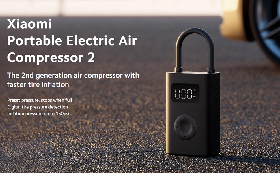 منفاخ الهواء الكهربائي المحمول Xiaomi 2 — نفخ ذكي بتصميم مدمج منفاخ الهواء الكهربائي المحمول Xiaomi 2 — نفخ ذكي بتصميم مدمج