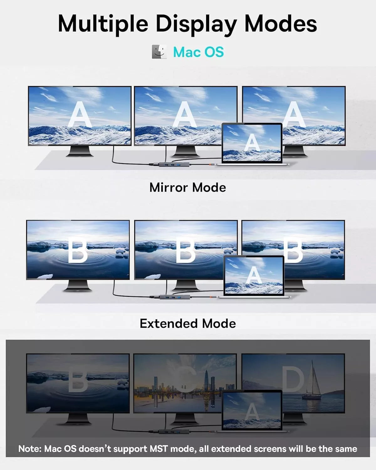 محطة إرساء باسوس إنجويمنت (Baseus Enjoyment Series) بـ 7 منافذ - محول USB-C إلى HDMI 4K و VGA لعرض الفيديو المزدوج - شحن سريع 100W PD - منافذ USB 3.0 فائقة السرعة - قارئ بطاقات SD و TF محطة إرساء باسوس إنجويمنت (Baseus Enjoyment Series) بـ 7 منافذ - محول USB-C إلى HDMI 4K و VGA لعرض الفيديو المزدوج - شحن سريع 100W PD - منافذ USB 3.0 فائقة السرعة - قارئ بطاقات SD و TF