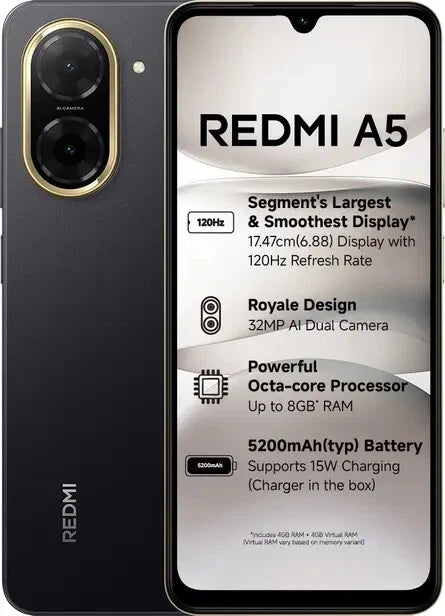 ريدمي A5 | 4 GB - 128 GB ريدمي A5 | 4 GB - 128 GB