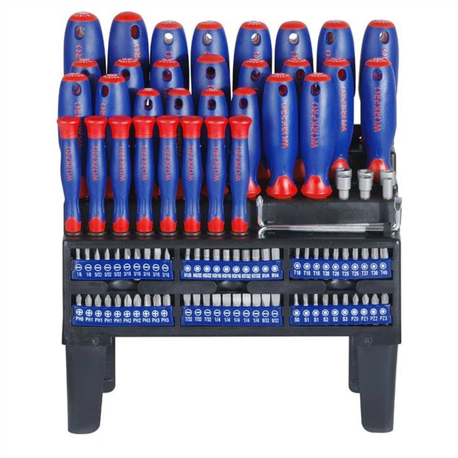 WORKPRO 100PC Screwdriver Set with Rack | WP200507