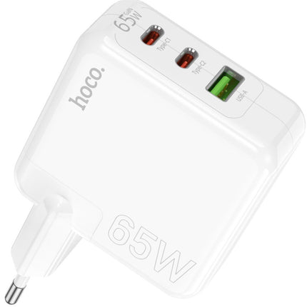 Hoco C115A 65W Fast Charger 3-Port USB-C PD & USB-A EU