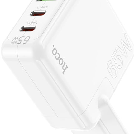 Hoco C115A 65W Fast Charger 3-Port USB-C PD & USB-A EU