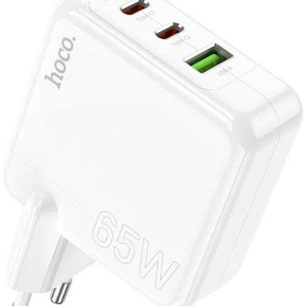 Hoco C115A 65W Fast Charger 3-Port USB-C PD & USB-A EU