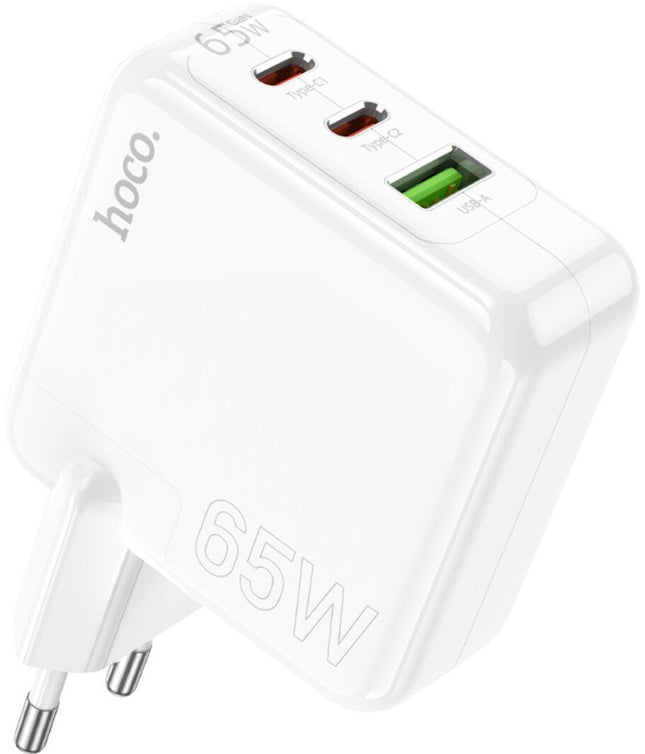 Hoco C115A 65W Fast Charger 3-Port USB-C PD & USB-A EU