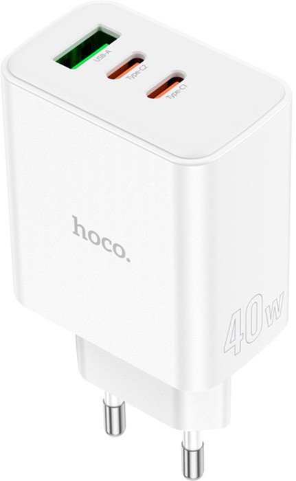 Pure Power 40W Three-Port Fast Charger EU Plug