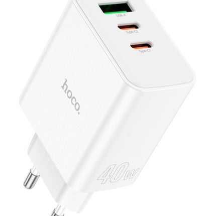 Pure Power 40W Three-Port Fast Charger EU Plug
