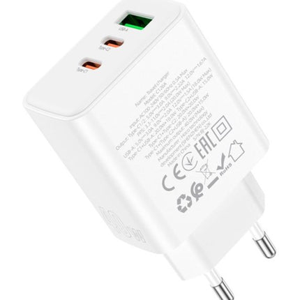 Pure Power 40W Three-Port Fast Charger EU Plug
